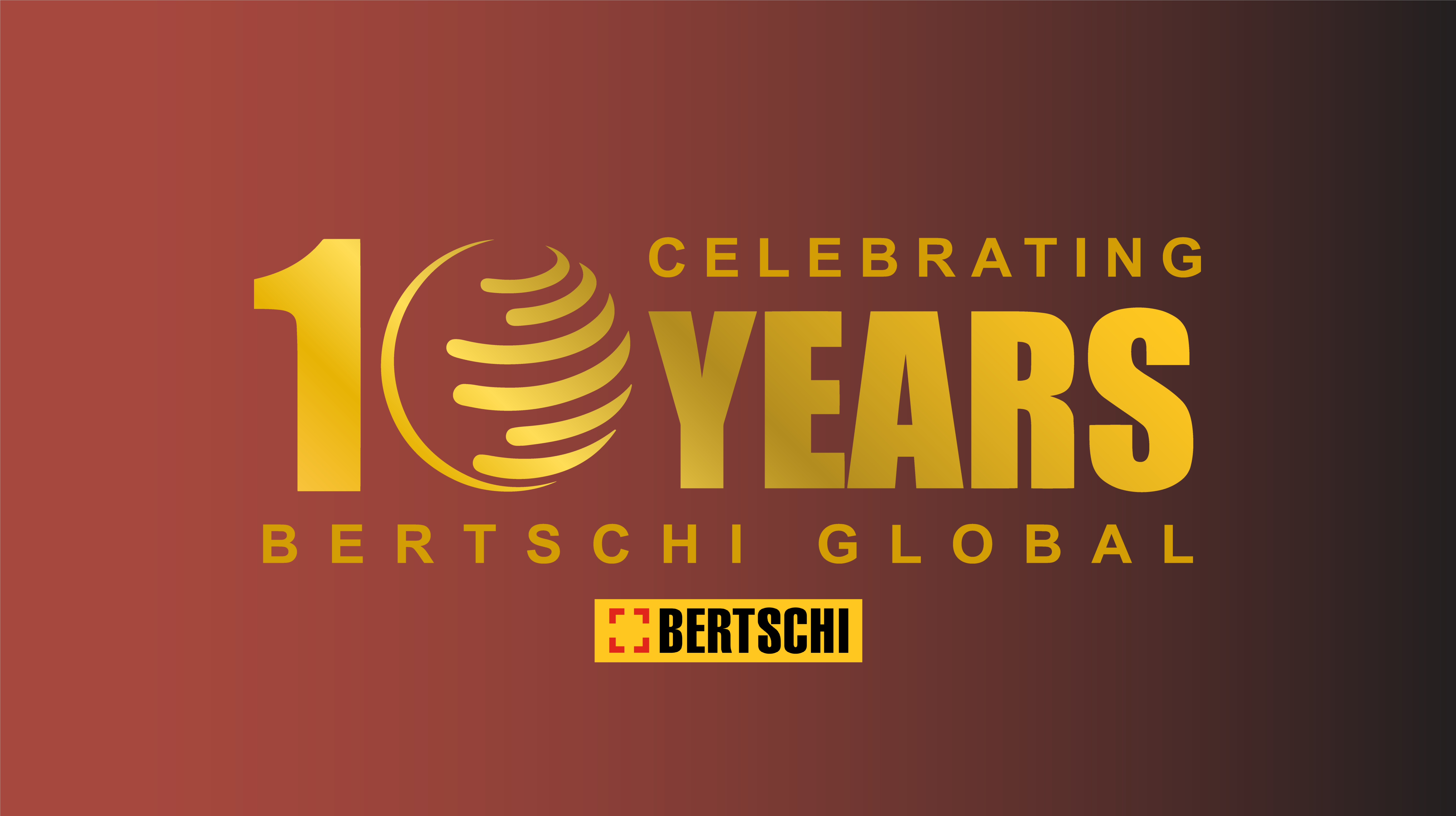 10 Years of Bertschi Global Logo 
