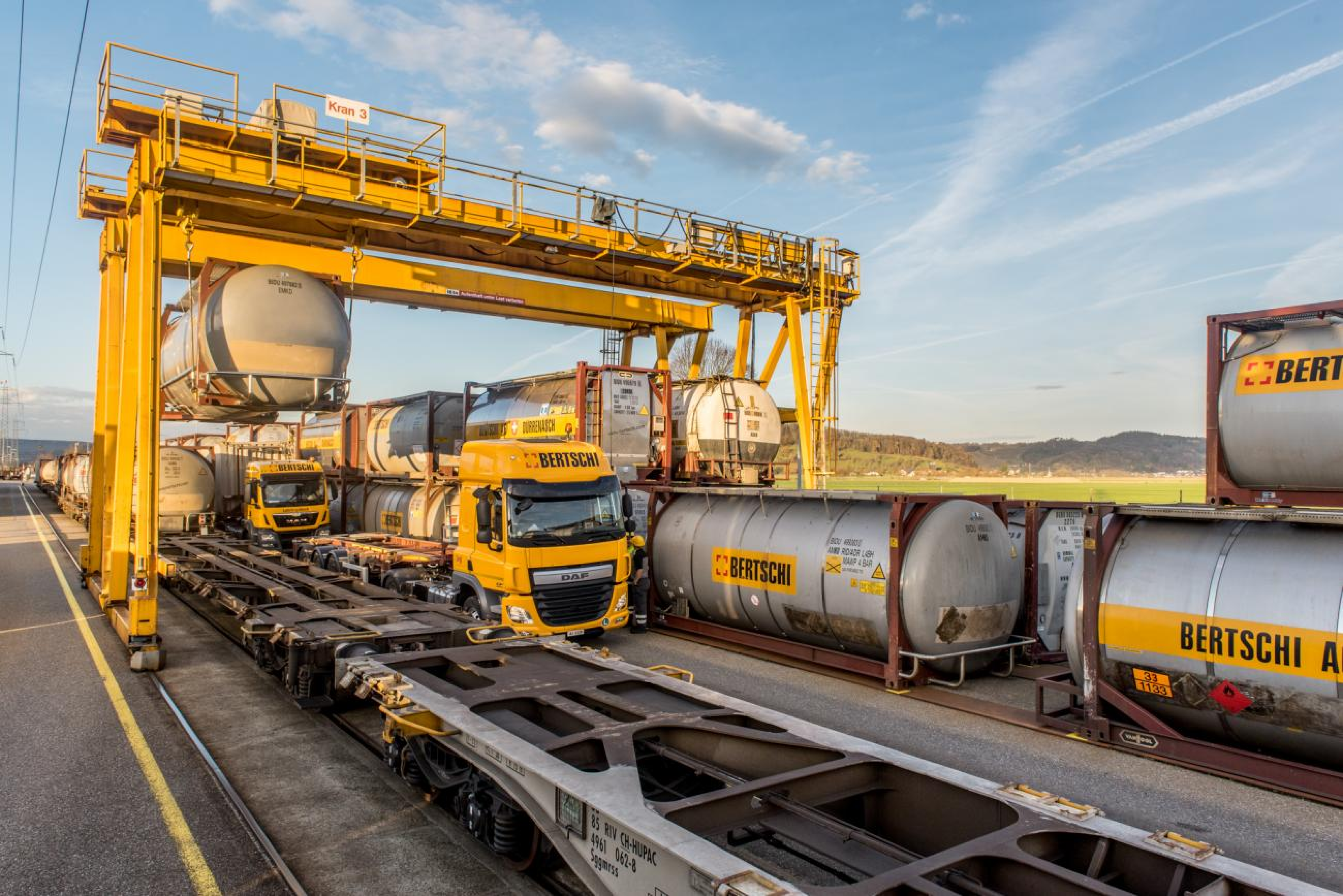 Bertschi Terminal Birrfeld with Truck 