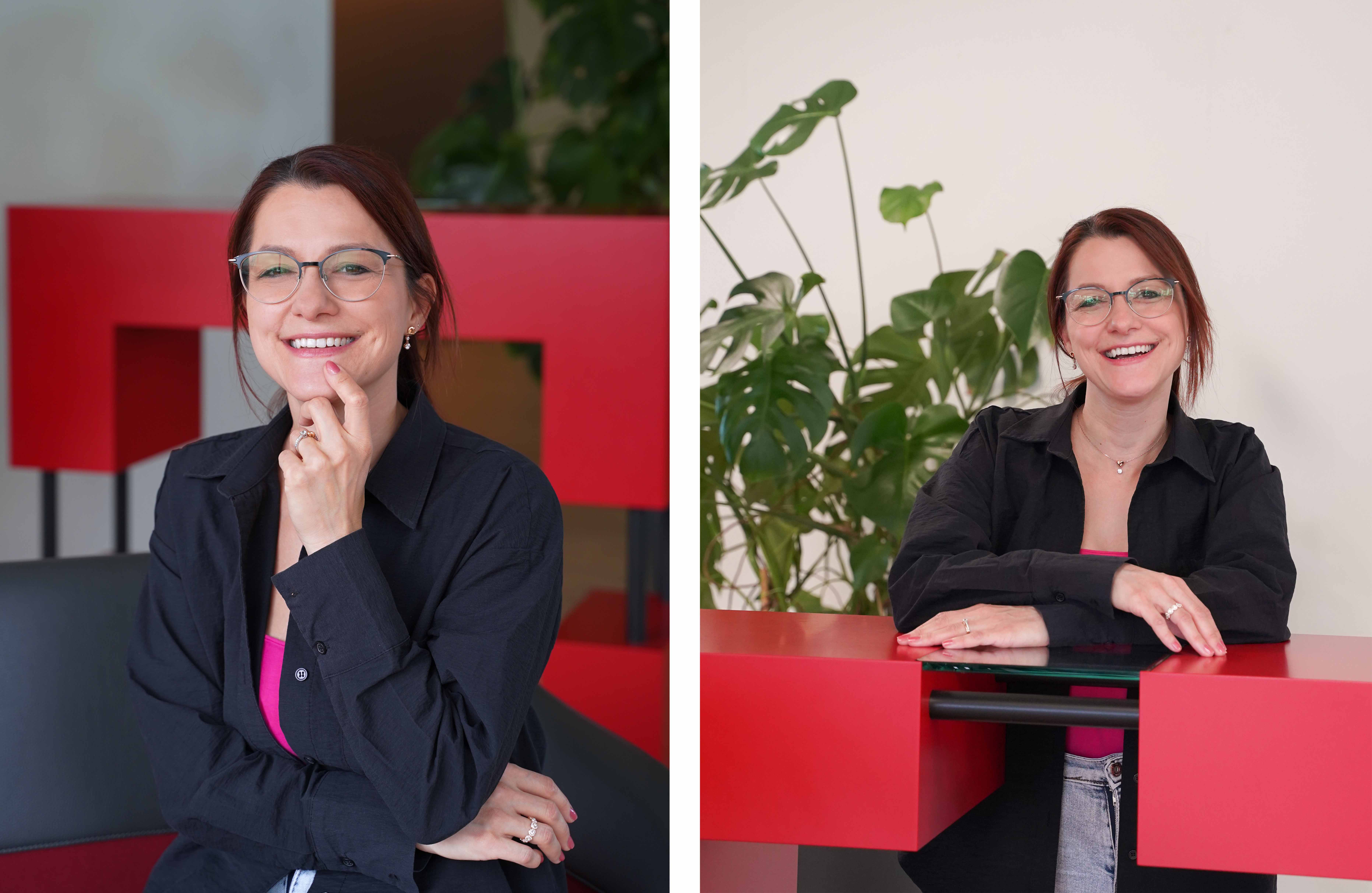 Woman smiling at camera