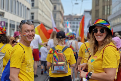 Bertschi Employees at Zurich Pride 