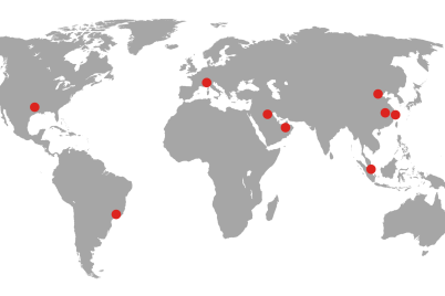 Bertschi Global Subsidiaries on the World Map