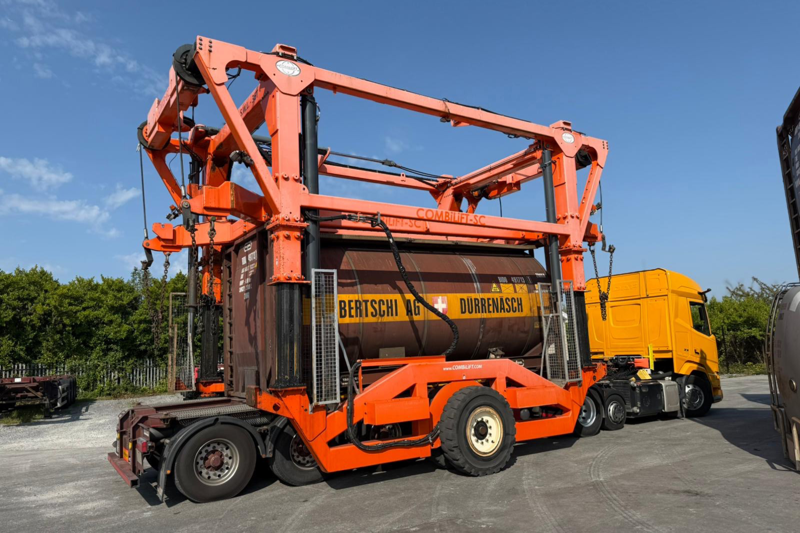 LKW with a Container