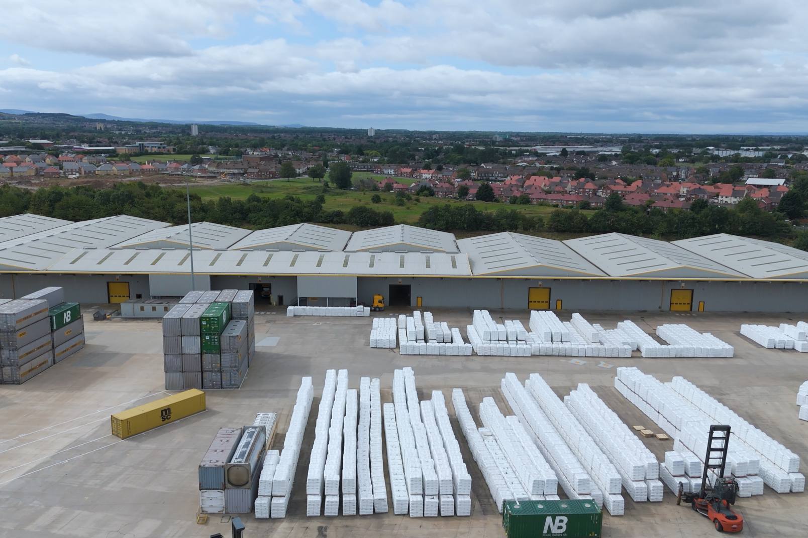 Middlesbrough Terminal from the top view from the sky