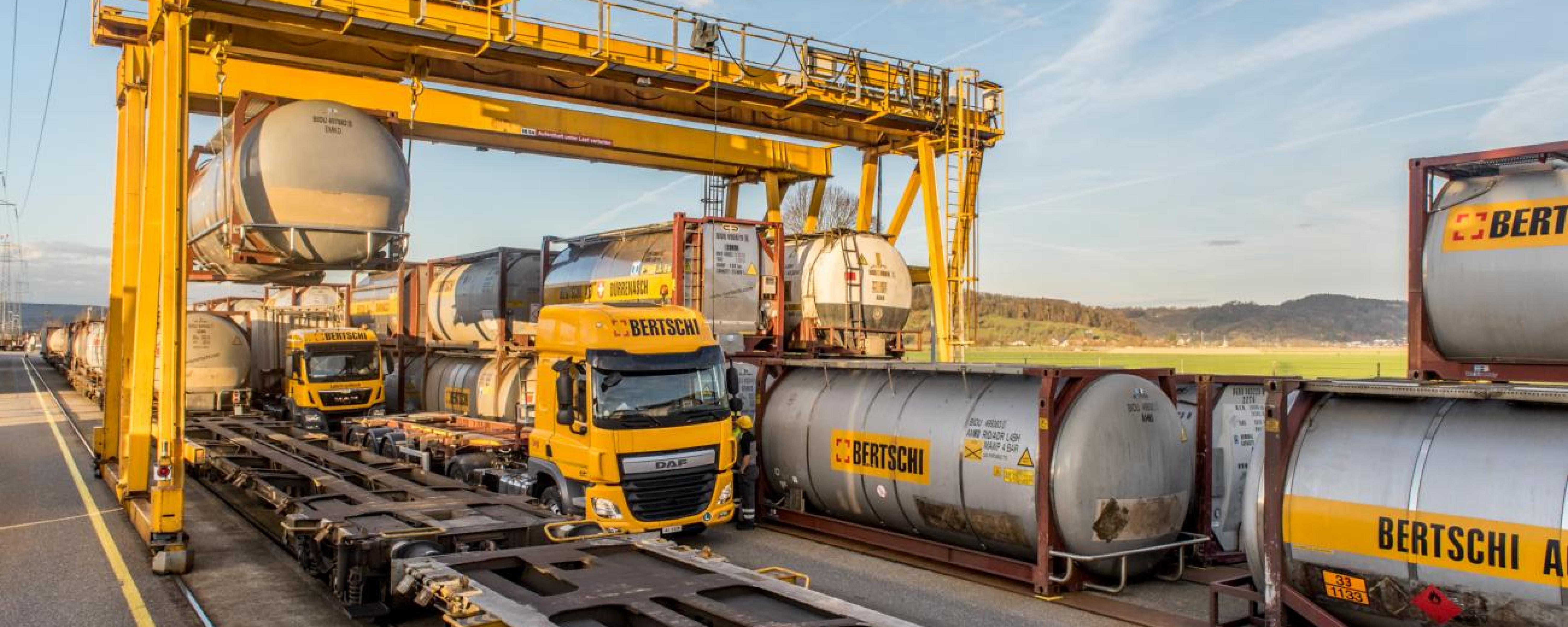 Bertschi Terminal Birrfeld with Truck 